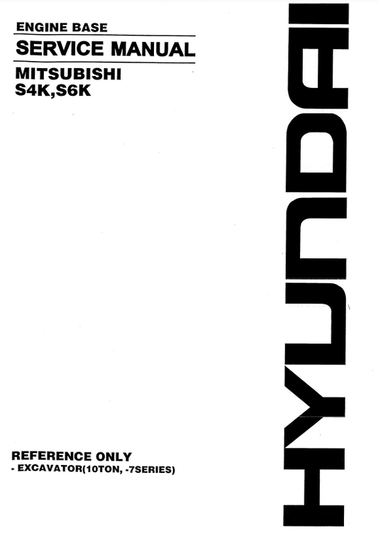 Manual de Reparación Motor Mitsubishi - Hyundai S4K, S6K