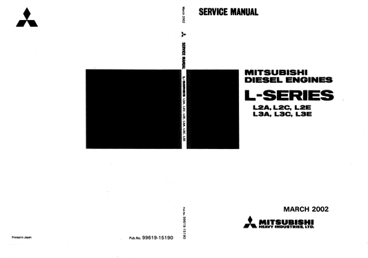 Manual de Reparación Motor Mitsubishi L2A, L2C, L2E, L3A, L3C, L3E
