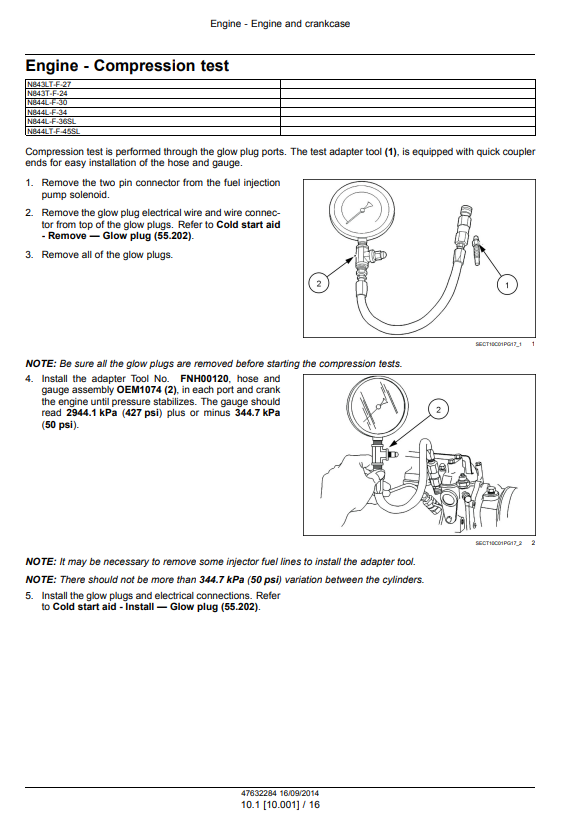 Manual de Reparación Motor New Holland ISM Tier 4