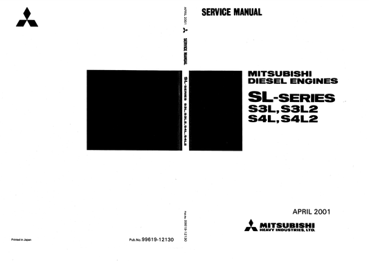 Manual de Reparación Motores Mitsubishi S3L, S3L2, S4L, S4L2