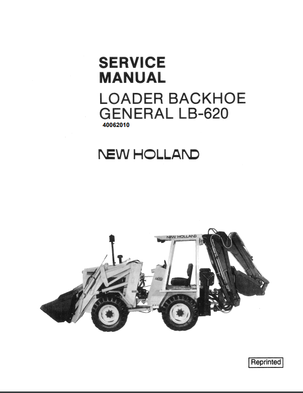 Manual de Reparación Retrocargadora New Holland LB620