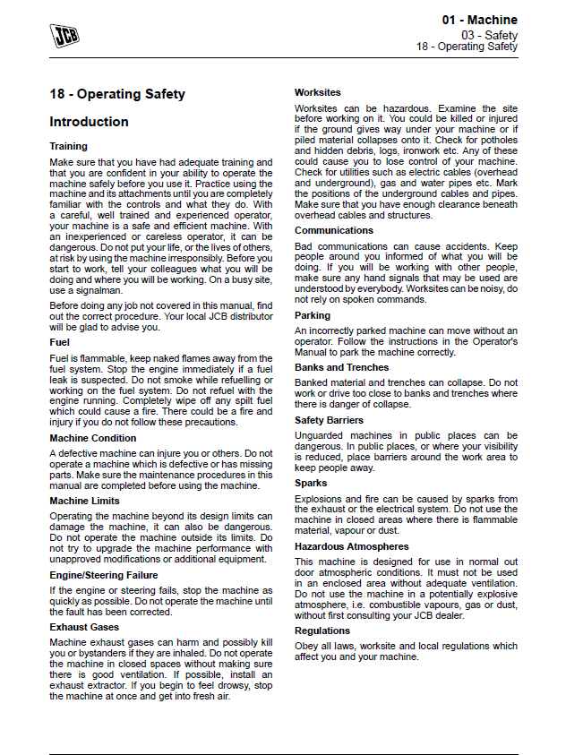 Manual de Reparación Retroexcavadora JCB 2DX