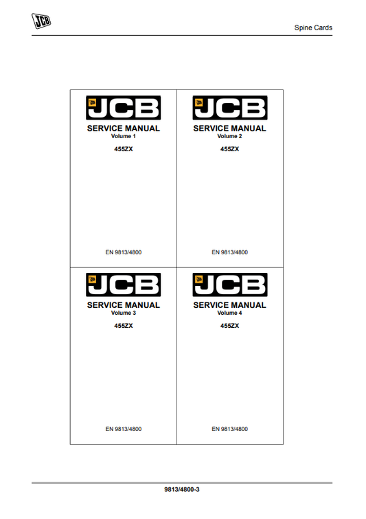 Manual de Reparación Retroexcavadora JCB 455ZX