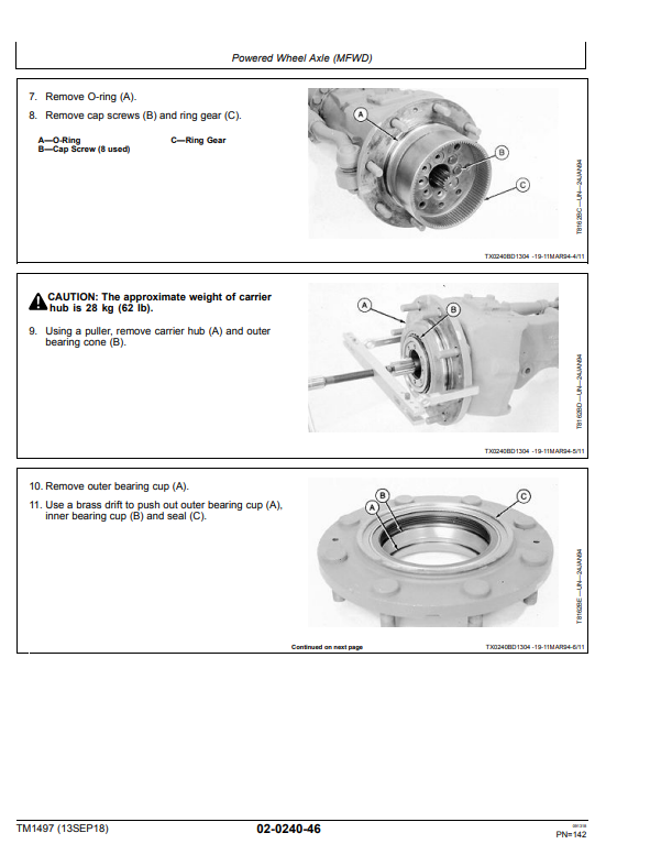 Manual de Reparación Retroexcavadora John Deere 300D , 310D, 315D