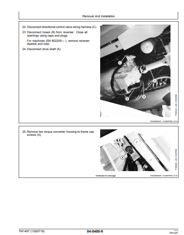 Manual de Reparación Retroexcavadora John Deere 300D , 310D, 315D