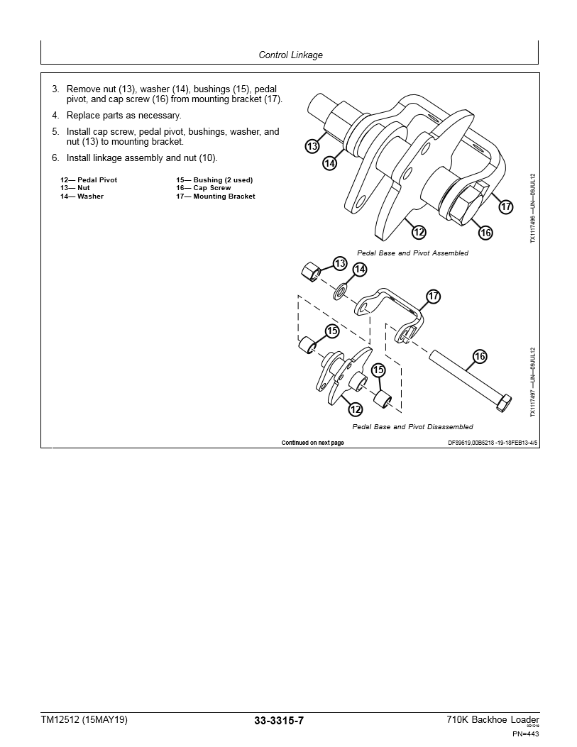 Manual de Reparación Retroexcavadora John Deere 710K