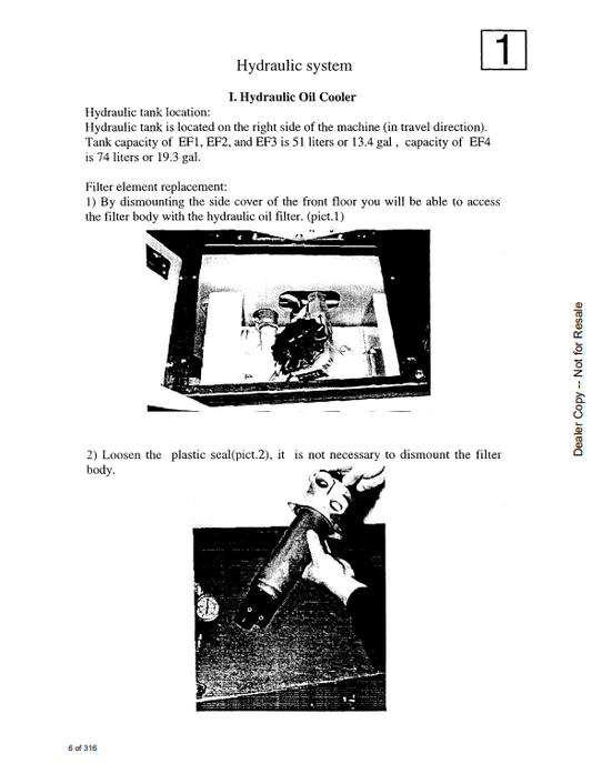Manual de Reparación Retroexcavadoras Bobcat Earth Force Series