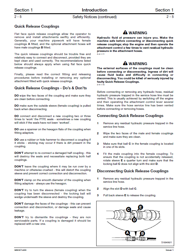 Manual de Reparación Servicio de Accesorios JCB