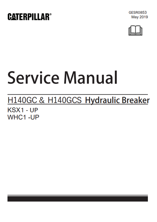 Manual de Reparación Servicio de Martillos Hidraúlicos Caterpillar H140GC y H140GCS