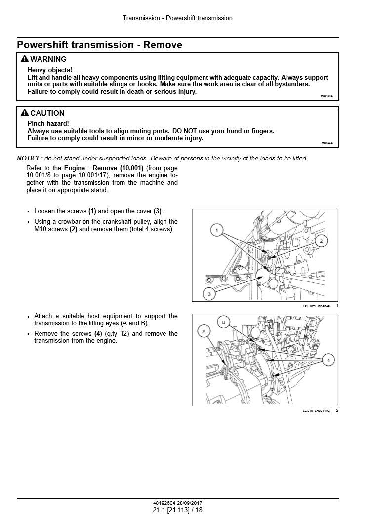 Manual de Reparación Telehandler Case 632, 635, 735, 742, 935