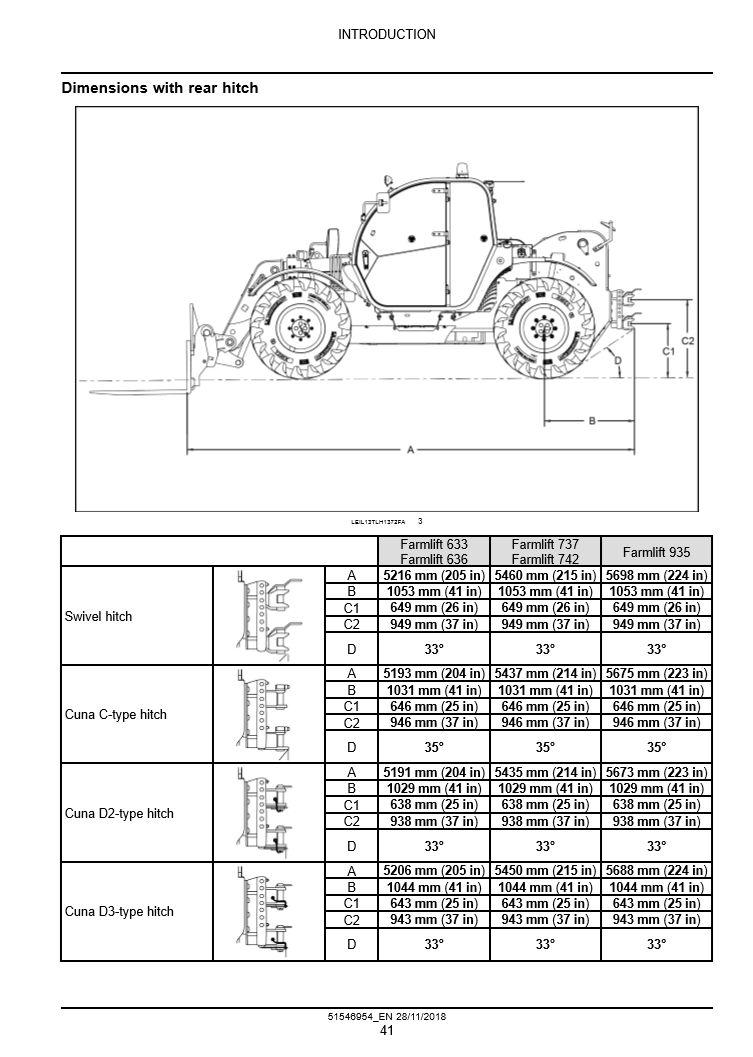 Manual de Reparación Telehandler Case 633, 636, 737, 742,935