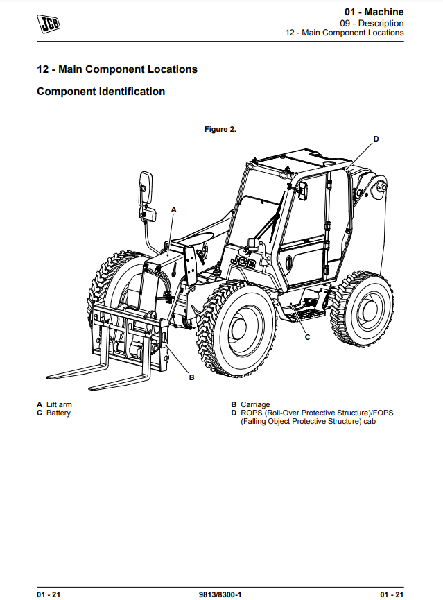 Manual de Reparación Telehandler JCB 530-110, JCB 530-70