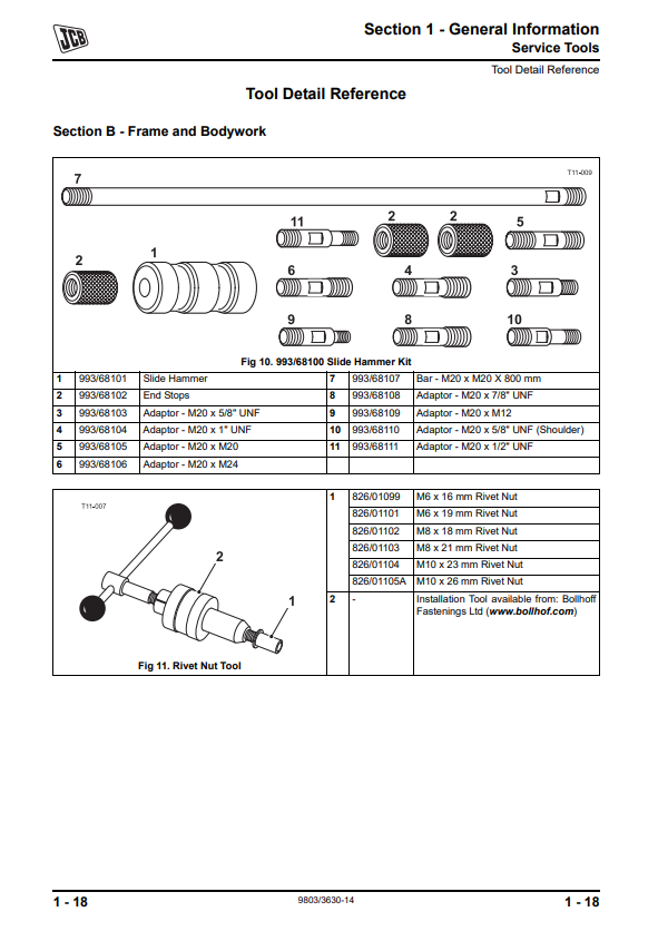 Manual de Reparación Telehandler JCB 530, 532, 533, 535, 537, 540