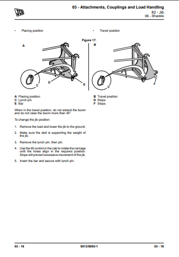 Manual de Reparación Telehandler JCB 531-70, 535-95, 541-70