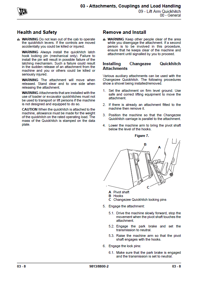 Manual de Reparación Montacarga JCB TLT25G, TLT 30G