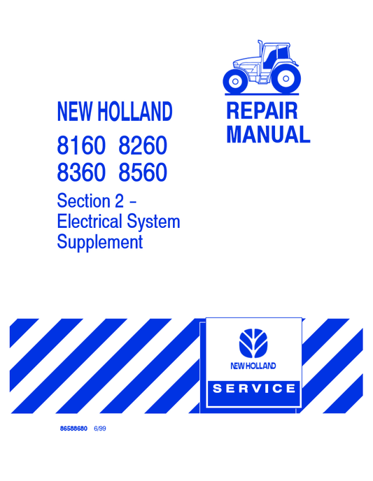 Manual de Reparación Tractor New Holland 8160, 8260, 8360, 8560