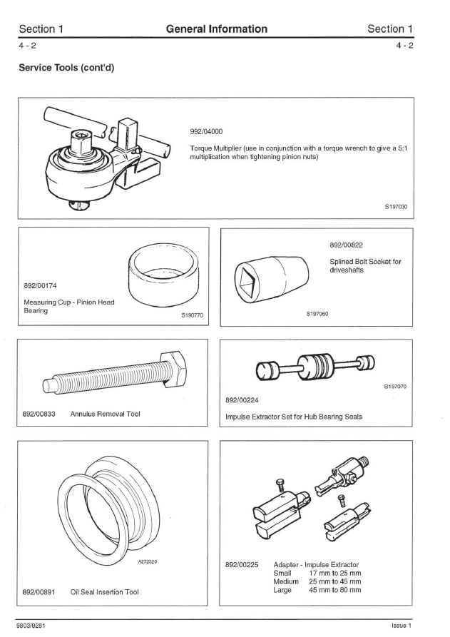 Manual de Reparación Transmisión Mecanica JCB PD40 EJES