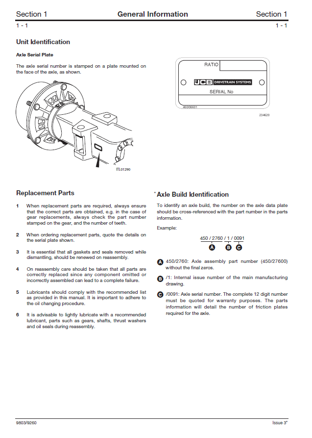 Manual de Reparación Transmisión Mecanica JCB PD55