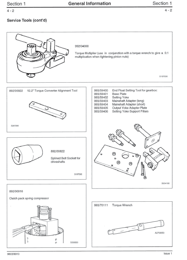 Manual de Reparación Transmisión Mecanica JCB SERIE SS400