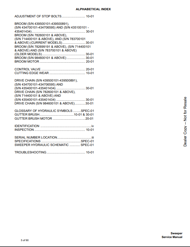 Manual de Reparación Trituradora de Tocones Bobcat SG30, SG60, SGX60