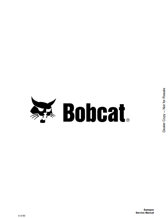 Manual de Reparación Trituradora de Tocones Bobcat SG30, SG60, SGX60