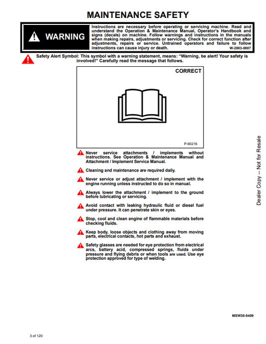Manual de Reparación V-Blade Bobcat