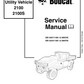 Manual de Reparación Vehiculos Utilitarios Bobcat 2100, 2100S