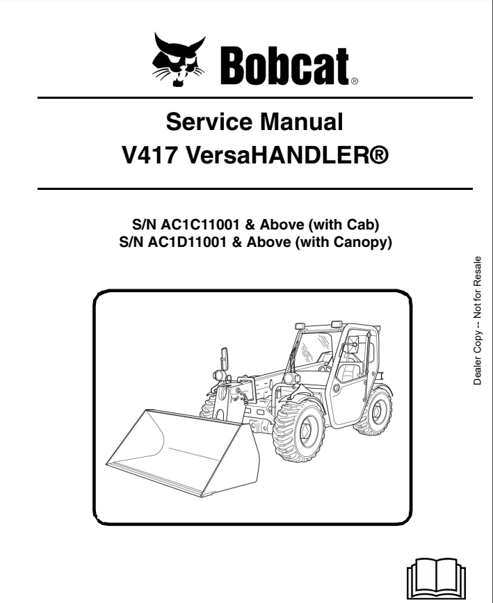 Manual de Reparación VersaHandler Bobcat V417