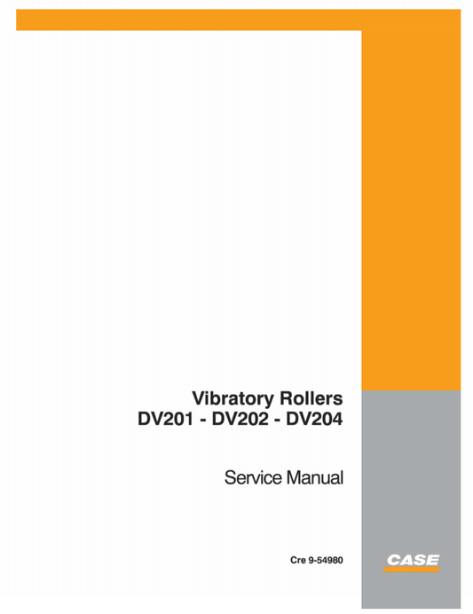 Manual de Reparación Vibrocompactador Case DV201, DV202, DV204