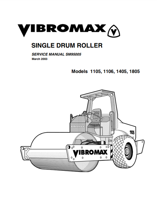 Manual de Reparación Vibrocompactador JCB 1105, 1106, 1405, 1805