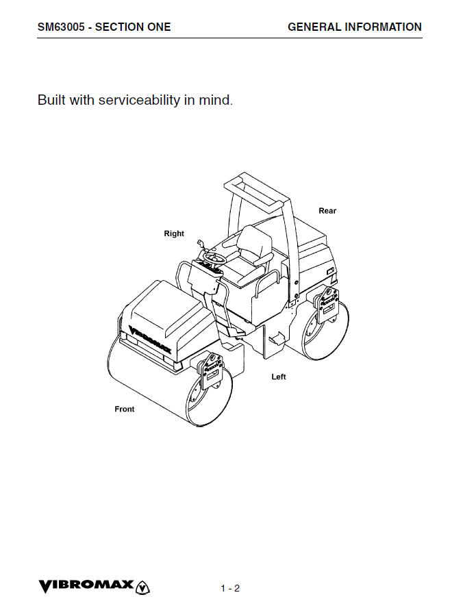 Manual de Reparación Vibrocompactador JCB Vibromax 355 365 355K 365K 455 465 455K 465K
