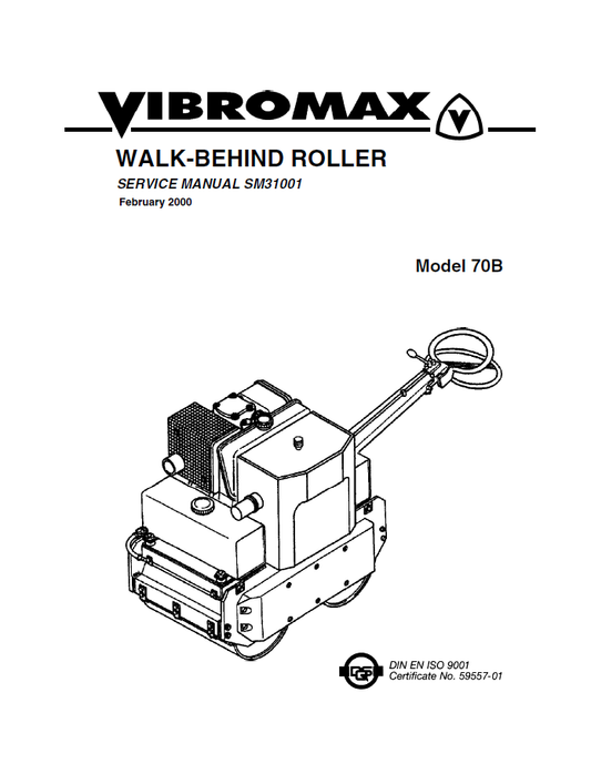 Manual de Reparación Vibrocompactador JCB Vibromax Roller 70b