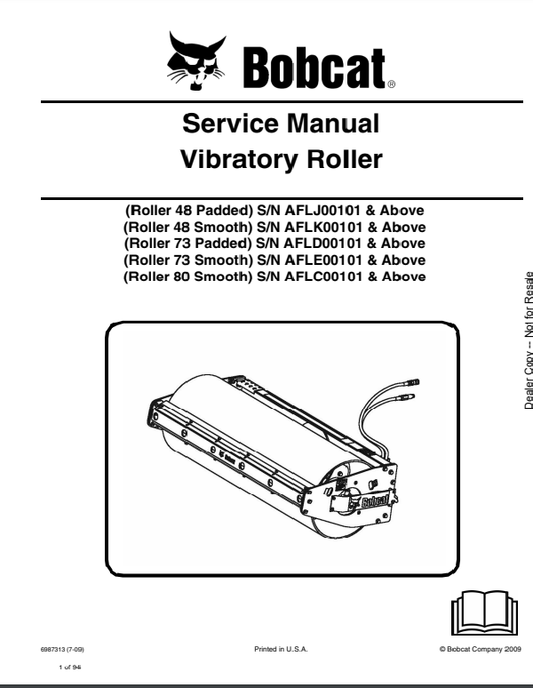 Manual de Reparación del Servicio de Rodillos Vibratorios Bobcat
