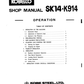 Manual de Reparacón Excavadora Kobelco SK14 , K914