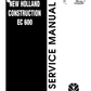 Manual de Servicio Excavadora New Holland EC600