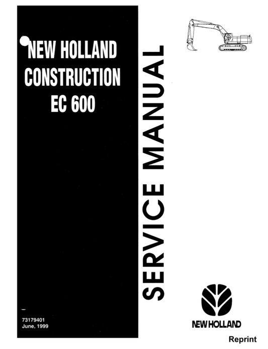 Manual de Servicio Excavadora New Holland EC600