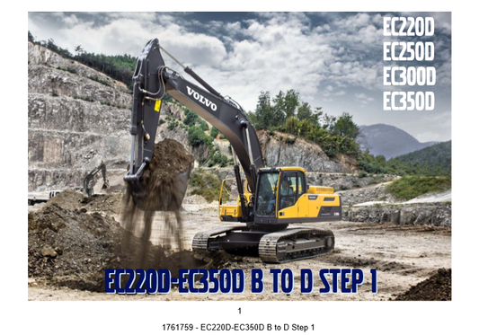 Manual de Servicio Excavadora Volvo EC220D, EC250D, EC300D, EC350D