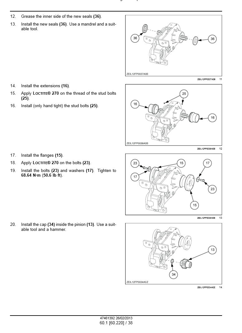 Manual de Servicio Header New Holland 300FP, 380FP