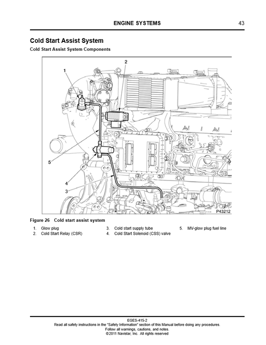 Manual de Servicio Motor International MaxxForce EGES-415 - 435