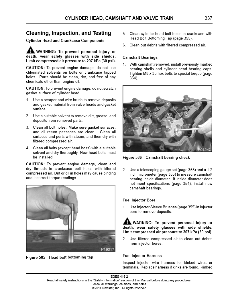 Manual de Servicio Motor International MaxxForce EGES-415 - 435