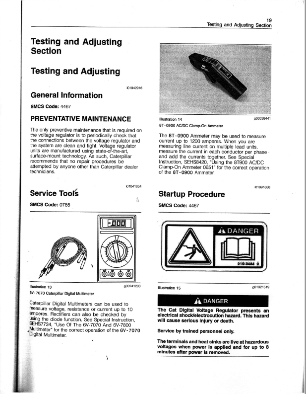 Manual de Servicio del Regulador de Voltaje Digital Caterpillar