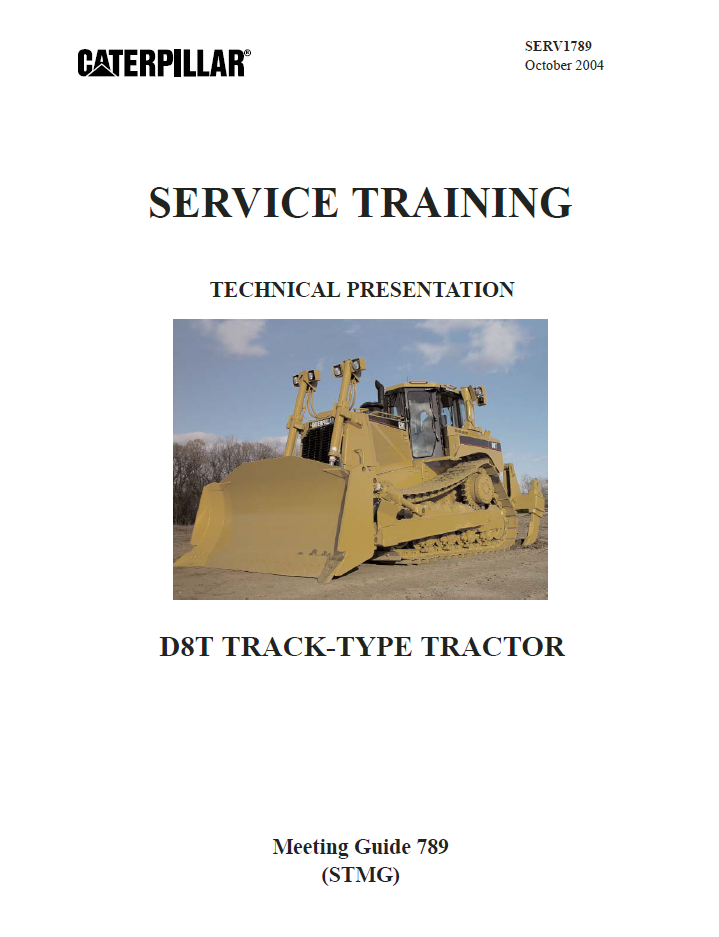 Manual de Servicios Bulldozer Caterpillar D8T