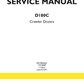 Manual de Servicios Bulldozer New Holland D180C