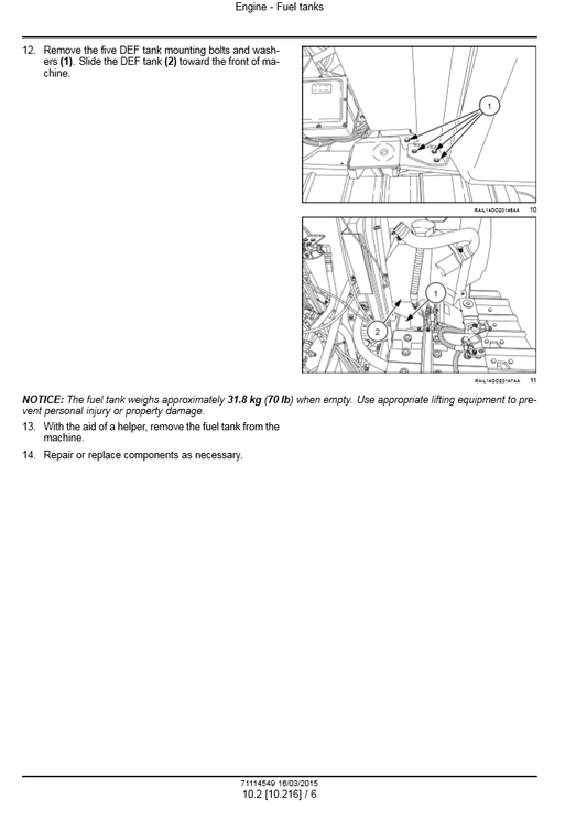 Manual de Servicios Bulldozer New Holland D180C