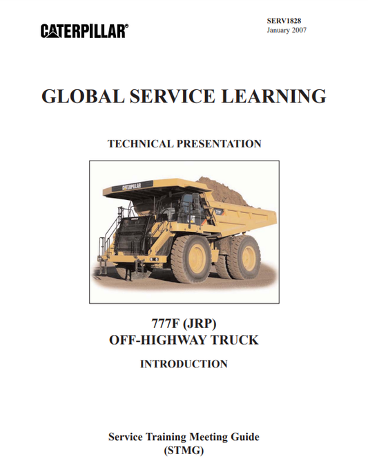 Manual de Servicios Camión Minero Caterpillar 777F