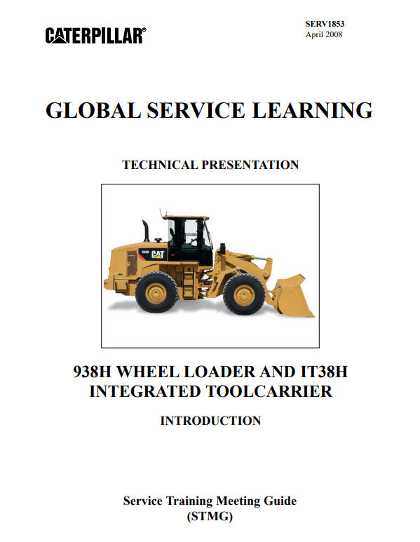 Manual de Servicios Cargador Caterpillar 938H