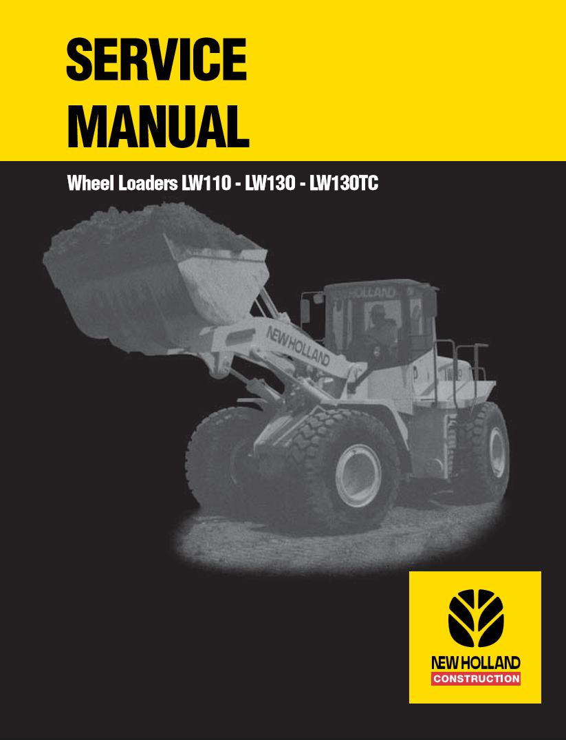 Manual de Servicios Cargador New Holland LW110, LW130, LW130TC