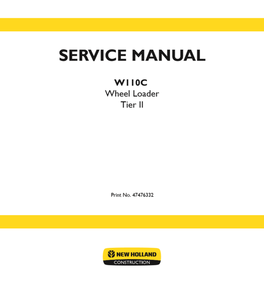 Manual de Servicios Cargador New Holland W110C Tier II