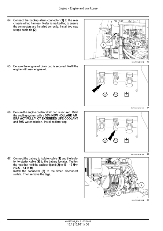 Manual de Servicios Cargador New Holland W110D