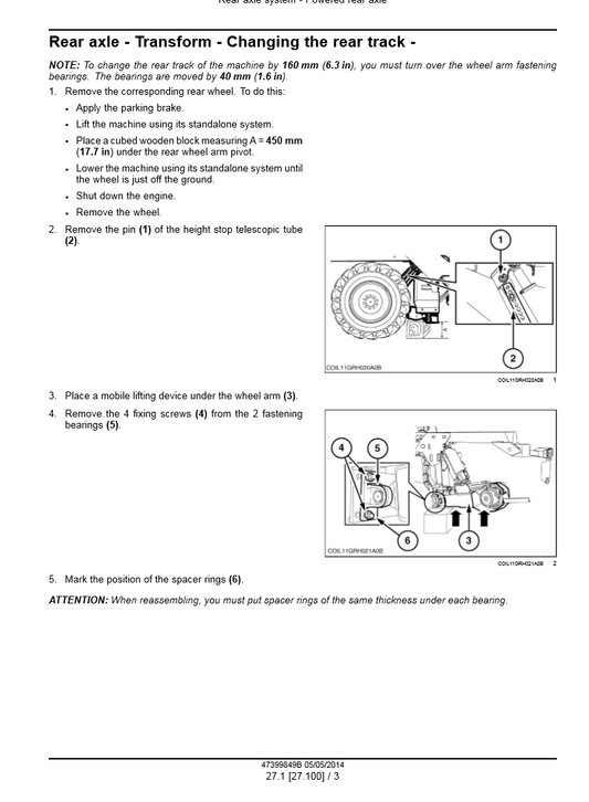 Manual de Servicios Cosechadora de Uvas New Holland 9090X